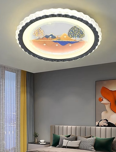  Plafones diseño circulo/redondo 50cm metal acabados pintados moderno 220-240v