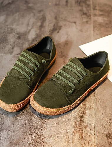  Bruine suède instappers voor dames – comfortabele casual sneakers met elastische bandjes voor dagelijks gebruik en buitenactiviteiten