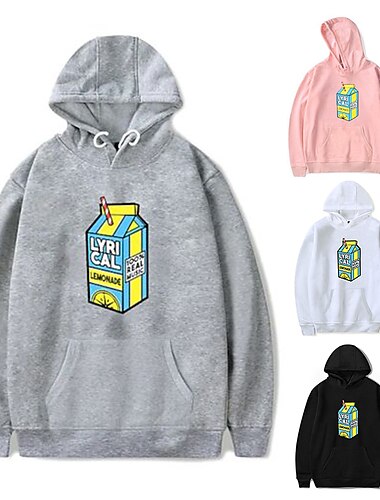  Hombre Estampado Manga Larga Sudaderas Con Capucha Fresco Design Invierno Un gris Un blanco Un negro Ropa Diseñador Talla Grande S M L XL XXL XXXL