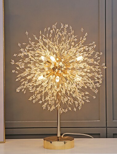  led table lampstarry flower ball dandelion ins net red مع ضوء الشمال غرفة نوم غرفة المعيشة الفاخرة
