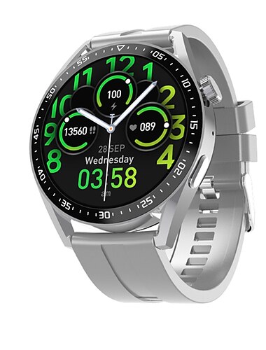  HW28 Smartwatch 1.39 Zoll Smartwatch Fitnessuhr Bluetooth Schrittzähler Anruferinnerung AktivitätenTracker Kompatibel mit Android iOS Herren Langer Standby Freisprechanlage Wasserdicht IP 67 45mm