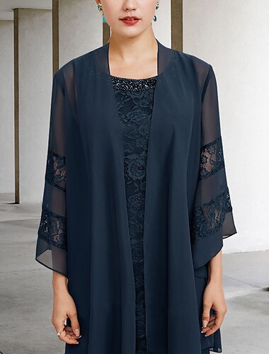  Sjaal & Omslagdoek Omslagdoeken Damesomslag Moeder Wraps Elegant Effen Zonbescherming Lange mouw Chiffon Bruiloftsomslagen Met Kant Voor Feest / Avond Alle seizoenen