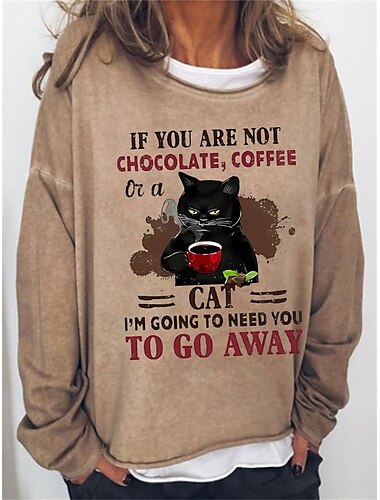  Sudadera de gran tamaño para mujer, jersey de mezcla de algodón, estilo casual, estilo vintage, básica, cuello redondo, manga larga, top microelástico para otoño&amp;Tejido suave, transpirable y