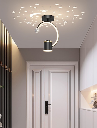  couloir lumière créatif ciel étoilé led plafonnier simple moderne porche balcon lampes