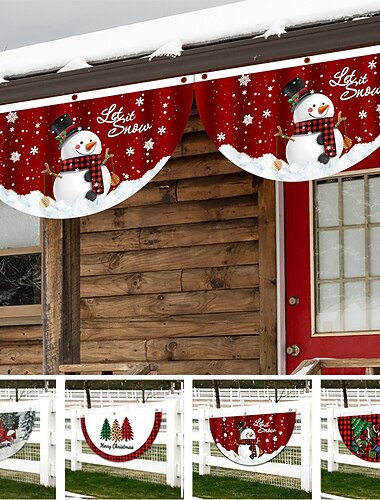  joulusisustus kotiin ulkoviuhkan muotoinen lippu oven koristelu hyvää joulua kuisti oven banneri riippuva koriste joulukoristeita kotiin joulu navidad hyvää uutta vuotta