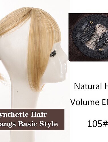  1 יחידה פאות נשים בנות שוליים טבעיים קדמי מסודר רקה ישר קליפס שיער דק דק תוספת אוויר ישר פוני אביזר שיער העליון היומיומי לנשים עם שיער דק טבעי