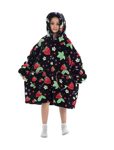  Niños Adulto Personajes Manta extragrande con capucha Manta usable con bolsillo Dinosaurio Cebra Hipopótamo Pijamas de una pieza Pijamas Kigurumi por Hombre y mujer Niños y niñas Carnaval Mascarada
