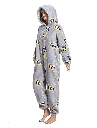  Erwachsene Zeichen Nachtwäsche Onesie-Kostüm Panda Dinosaurier Pyjamas-Einteiler Kigurumi-Pyjamas Für Herren und Damen Karneval Karikatur