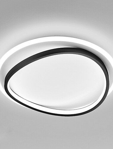  תאורת led עיגול עיצוב עגול מנורות תקרה 6000k תקרה LED, גופי תאורה לקישוט תקרה, גוף תאורה לד 50 ס"מ לבית&amp; משרד 110-240v
