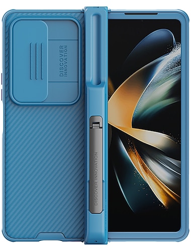  Handy Hülle Handyhüllen Für Samsung Galaxy Z Fold 4 Rückseite Stifthalter Kameralinsenschutz Ständer TPU