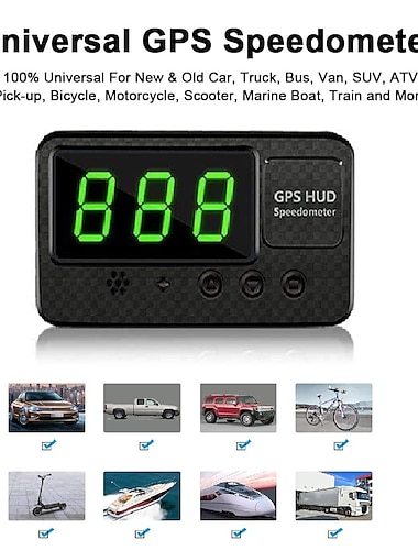  c60s universal digital GPS vitezometru mașină hud head display mph alertă de viteză alertă de oboseală de conducere 100% pentru toate mașinile camion motociclete atv-uri camionete de teren motocicletă