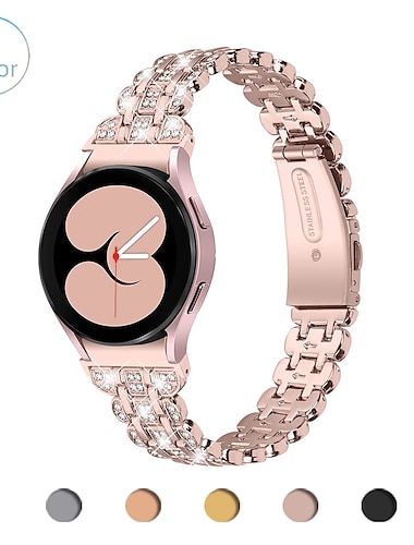  Ремешок для часов для Samsung Watch 7/6/5/4 40/44mm, Galaxy Watch 5 Pro 45mm, Galaxy Watch 4/6 Classic 42/46/43/47mm, Watch 3, Active 2, Gear S2 сплав Замена Ремень 20mm Браслет
