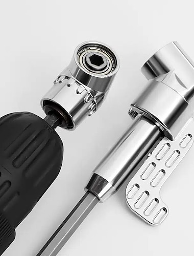  Adaptér pro pravoúhlý vrták 105 stupňů, šroubovák, vrtací stopka, ocelový kloub s úhlem 1/4, šestihranný bit, ohýbací adaptér pro šroubovák