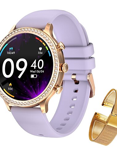  696 i70 Smartwatch 1.32 Zoll Smartwatch Fitnessuhr Bluetooth Schrittzähler Anruferinnerung Schlaf-Tracker Kompatibel mit Android iOS Damen Freisprechanlage Nachrichterinnerung Kamera Kontrolle IP 67