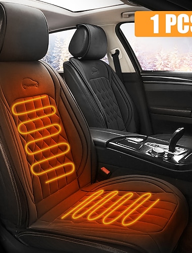  12v Heated Car Seat Cover Universal Car Fast Heating Cushion Winter Seat Warmer Cover Car Accessories