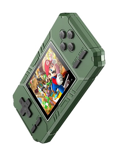  Retro tragbare Mini-Handheld-Spielkonsole 8-Bit 3,0-Zoll-Farb-LCD-Game-Player mit 800 integrierten Spielen
