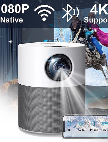  salange mini projector full hd 1080p p40 led projetor 4k video bluetooth beamer 5000 lumen android projectoren smart home theater