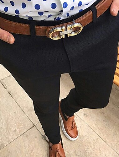  Herren Hose Hosen Chinesisch Chino Jogginghosen Tasche mit Reißverschluss Glatt In voller Länge Formal Geschäft Klassisch Smart Casual Schwarz Hellgrau