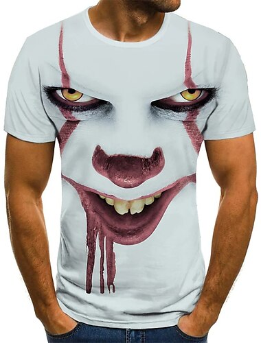  Hombre Camiseta Tee Design Vintage Ropa de calle Verano Manga Corta Verde Trébol Blanco Morado Verde Claro Rosa Morado Graphic de impresión en 3D Print Talla Grande Cuello Barco Escote Redondo Casual