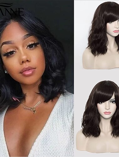  Frauen Pfau Blau Grün Perücke Lange Lockige Wellen Perücken für Mädchen 29,5 Zoll Bunte Perücke Cosplay Kostüm Party Flauschige Perücke Synthetisch Charmant Hitzebeständig Ombre Perücke Halloween