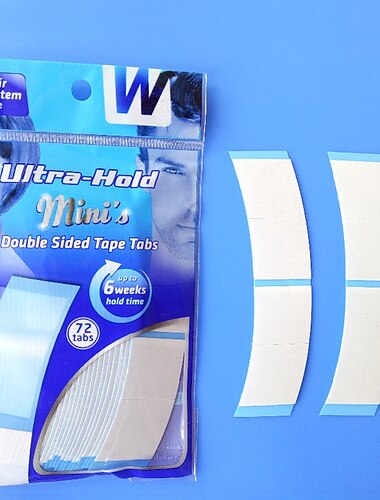  cinta de sujeción ultra walker tape 72 pestañas tiras de cinta de doble cara a prueba de agua cinta de sistema de cabello de sujeción fuerte para pelucas de encaje & tupés