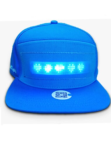  Unisex-Bluetooth-LED-Handy-App-gesteuerte Baseballmütze Scroll-Nachricht Anzeigetafel Hip-Hop-Straßen-Hysteresenkappe