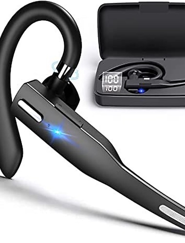 Écouteur Sans Fil YYK525 Compatible Bluetooth Casque Mains Libres Casque d'Affaires Mini Écouteurs Micro Intégré pour Conduite en Voiture