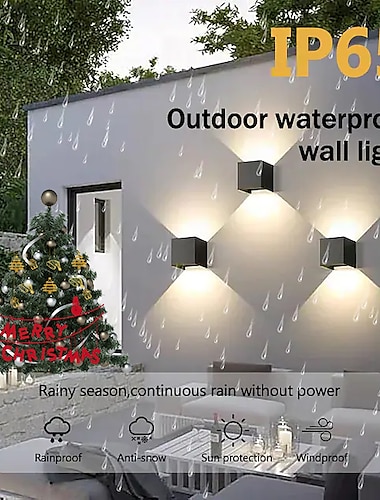  На открытом воздухе Защите для глаз LED Внешние настенные светильники Спальня На открытом воздухе Алюминий настенный светильник IP65 85-265V 5-6 W