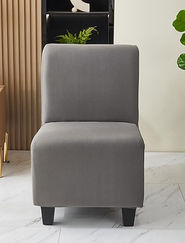  armløs stol undertrekk avtagbart armless aksent stoltrekk armless tøffel stol slipcover møbelbeskytter trekk for stue spisestue hotell