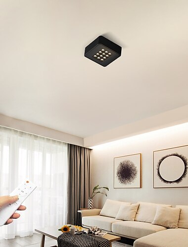 luz de teto led regulável, luzes de teto de 24,5 cm alumínio estilo moderno acabamentos pintados led