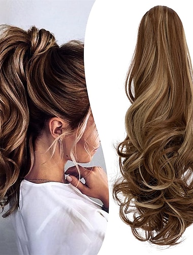  Correa Coletas Mujer / Suave / Clásico Pelo sintético Pedazo de cabello La extensión del pelo Rizado Media Regalos de Navidad / Fiesta / Noche / Ropa Cotidiana