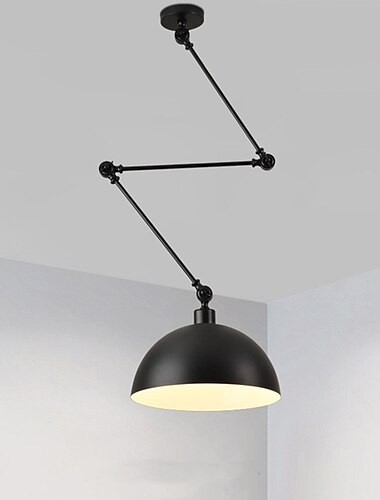  LED-Pendelleuchte, Macaron-Pole, Kipphebel-Kronleuchter, 30 cm, 3000 K, E27, 1-flammig, moderner Langarm-Strahler, Pendelleuchte, Bar, Loft, Restaurant (inklusive Leuchtmittel)
