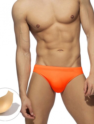  Herren Bademode Badehosen Einfarbig Antibakteriell Auslaufsicher Strand Schwimmbad Modisch Einfach Hellblau Schwarz Mikro-elastisch
