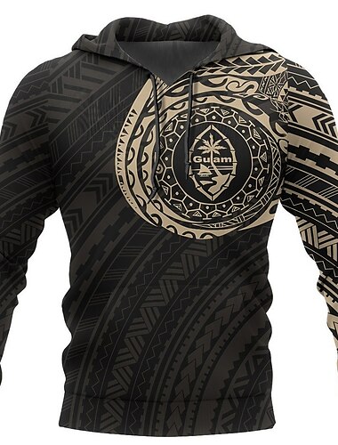  Vikingen krijgers Viking-tatoeage Trui met capuchon Cartoon Manga Anime 3D Voorvak Grafisch Voor Voor Stel Voor heren Dames Volwassenen 3D afdrukken Casual / Dagelijks