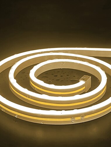  2 m 6,56 ft LED Neon Streifen Lichter USB flexibel mit IP65 wasserdicht warmweiß rosa gelb grün rot Farbtemperatur für Innen- und Außenbereich Weihnachtshochzeitsdekoration