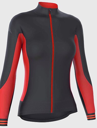  Γυναικεία Φανέλα ποδηλασίας Συνδυασμός Χρωμάτων Μακρυμάνικο Ποδήλατο Αθλητική μπλούζα Μπολύζες με 3 πίσω τσέπες Ποδηλασία Βουνού Ποδηλασία Δρόμου