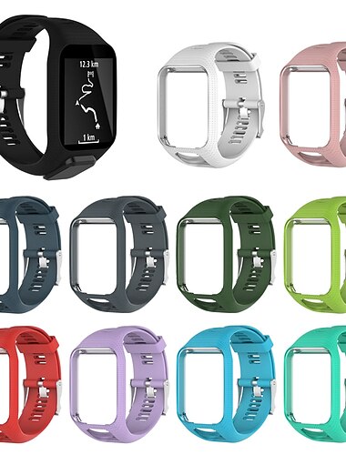  Умный ремешок для часов Совместим с TomTom Adventure Golfer 2, Runner Spark 3/2 Cardio+Music Умные часы Ремень Мягкость Эластичный Регулируется Спортивный ремешок Замена Браслет