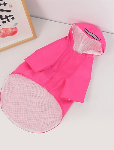  Hund Katze Regenmantel Regenjacke Stilvoll Gewöhnlich Alltagstauglich Wasserdicht Weich Bequem Outdoor Ferien Alltagstauglich Spaziergang Hundebekleidung for Bichon Frise Zwergspitz Baby Haustier