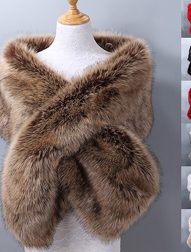  Klassiek Retro vintage Jaren 1920 Sjaal van imitatiebont Omslagdoeken The Great Gatsby Bruiloftsgast Dames Kerstmis Carnaval Maskerade Bruiloft Bruiloft gast Feest / Uitgaan Volwassenen Sjaal Herfst