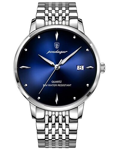 The new POEDAGAR/ P868 brand men's watch waterproof glow-in-the-dark slim calendar quartz watch is a hit with foreign trade