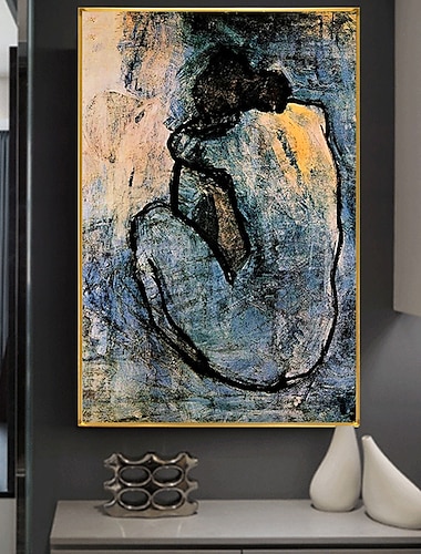  Peinture à l'huile faite à la main toile art mural décoration portrait fille nue dos pour la décoration intérieure roulé sans cadre peinture non étirée