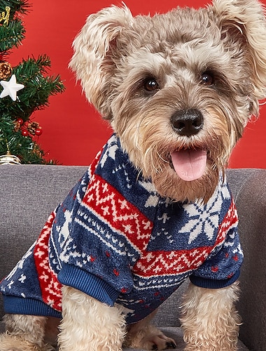  Psy Koty Bluza dresowa Moda Impreza Zima Ciepłe Oddychający Miękka Zmywalny Wygodny Impreza Święta Codzienne Festiwal Ubranka dla psów for Bichon frise Szpic miniaturowy szczeniaków i młodych kotów