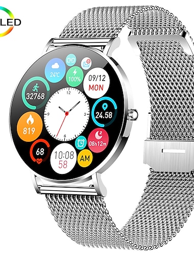  2022 reloj inteligente ultrafino para mujer amoled 360*360 pantalla hd siempre en pantalla recordatorio de llamada reloj inteligente relojes deportivos impermeables