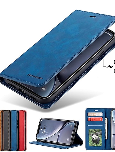  telefoon hoesje Voor Samsung Galaxy S24 S23 S22 S21 S20 Plus Ultra A14 A54 A73 A53 A33 S10 Wallet Card Case Fliphoes met standaard Sleuven voor kaarthouders Magnetische Flip Effen PU-nahka