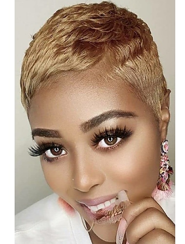  cortes pixie cortos pelucas de cabello peluca corta afroamericana peinados femeninos