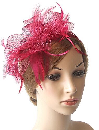  Elegant Derbyt Huvudbonad Fascinator Gentledam Maskeradkläder Dam Karnival Fest Derby Bröllopsfest Vuxna Fascinator Vår & sommar
