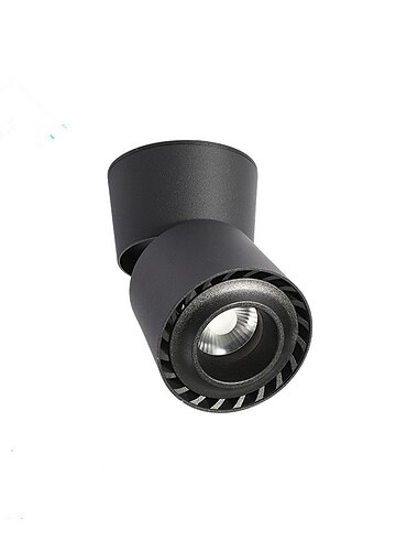  led 12w dimmable plafonnier art éclairage projecteur intérieur applique murale plafonnier 960lm noir blanc