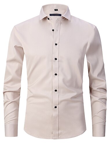  Klassisch Retro Vintage Goldene Zwanziger Hemd Gentleman Gangster Trauzeugen Schmale Passform Herren Hochzeit Hochzeitsgast Party-Abendmode Erwachsene Hemd Ganzjahres