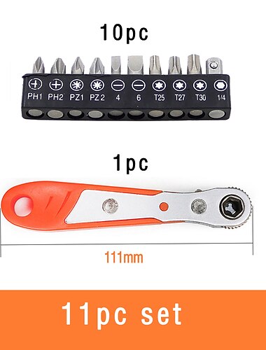  conjunto de chave de fenda de catraca de ângulo reto multifuncional laranja de duas vias conjunto de cabeça de chave de fenda de lâmina plana phillips