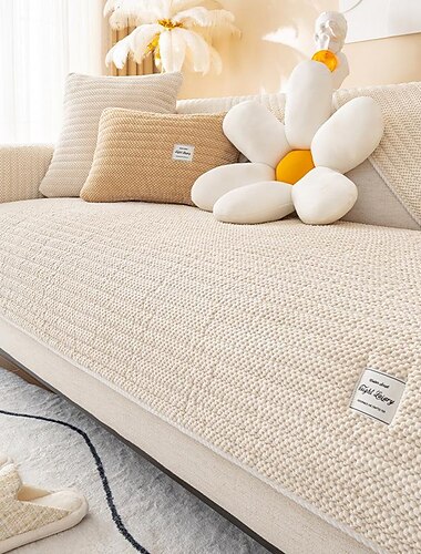 カウチカバー 断面ソファカバー 犬用 ペット ファームハウス ソファシート タオルマット ラブシート用パッドスリップカバー L字型 アームチェアプロテクター 傷防止 (セット販売なし)